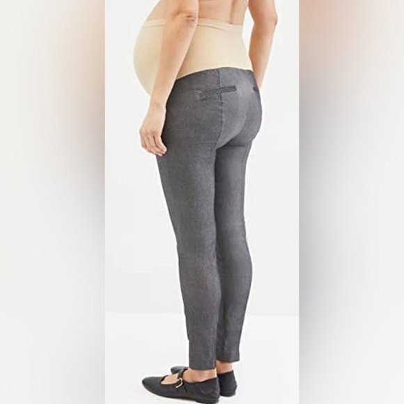 Maternity Motherhood PantsStretchy Skinny Gray Size Maternity Small - Picture 3 of 12